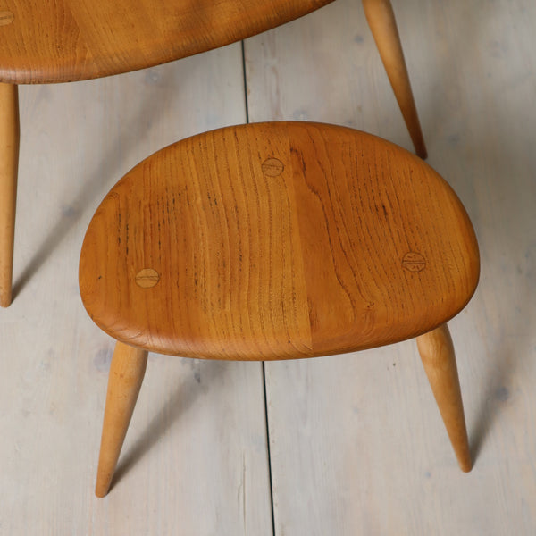 Ercol Blonde Pebble Nest of Tables 1610e