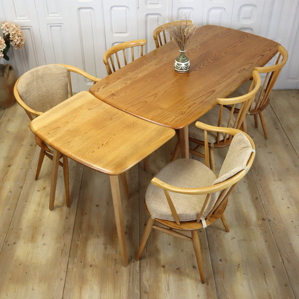 Mid Century Ercol Plank Dining Table 2911d