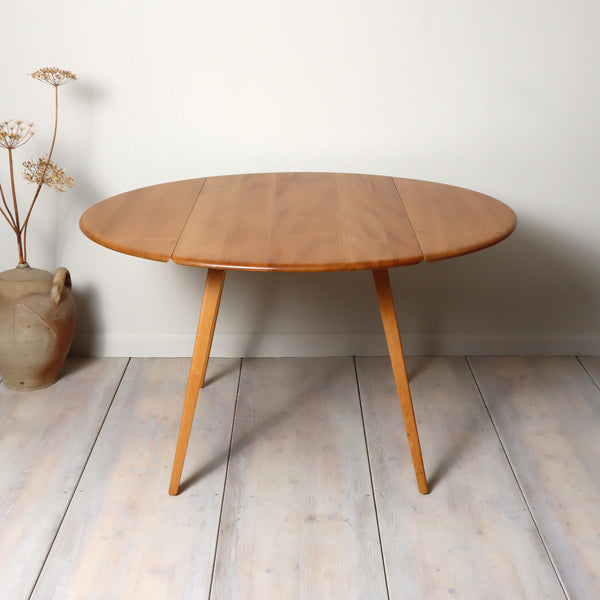 vintage_ercol_model_384_blonde_drop_leaf_oval_dining_table