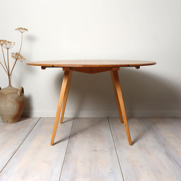 vintage_ercol_model_384_blonde_drop_leaf_oval_dining_table