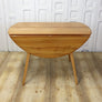 Vintage Ercol Model 383 Drop Leaf Oval Dining Table 2609a