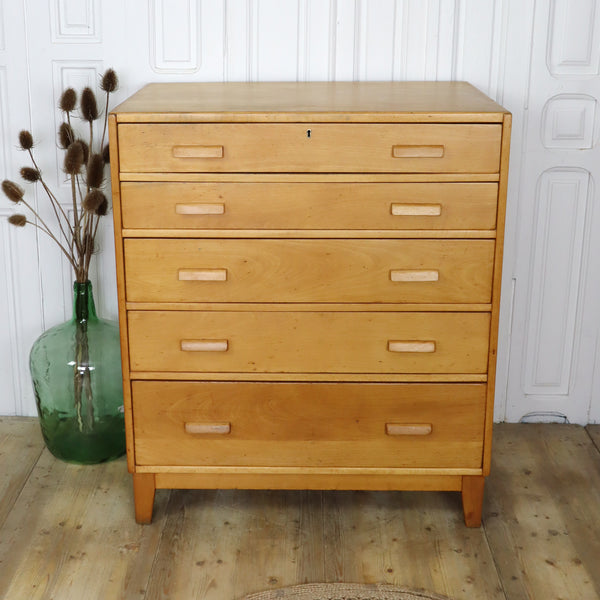 vintage_esavian_school_drawers_plan_chest_beech