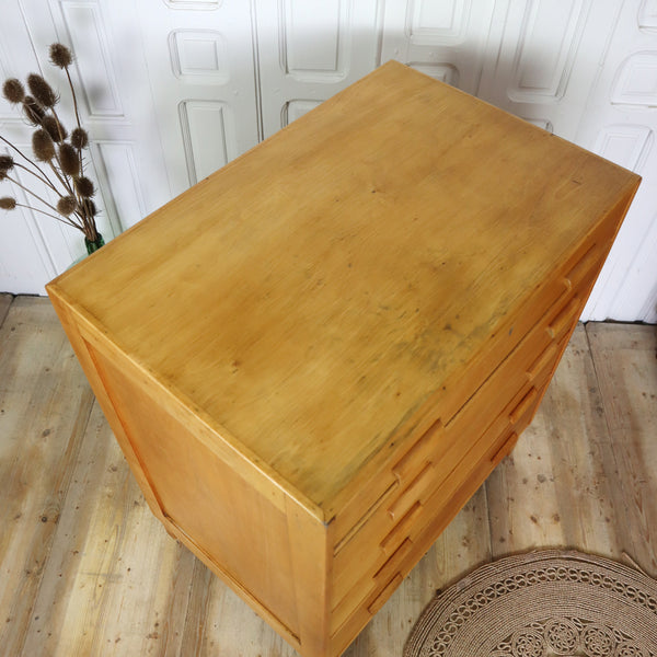 vintage_esavian_school_drawers_plan_chest_beech