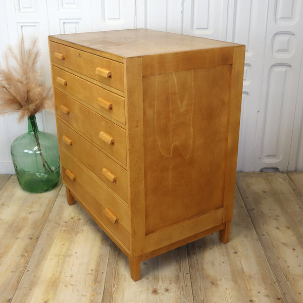 Vintage Esavian Tall School Drawers Art Plan Chest 2211d