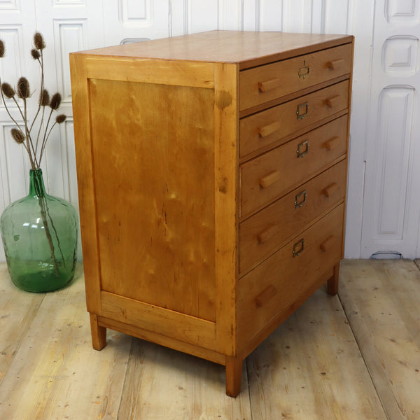 vintage_esavian_tall_school_drawers_plan_chest_art_storage