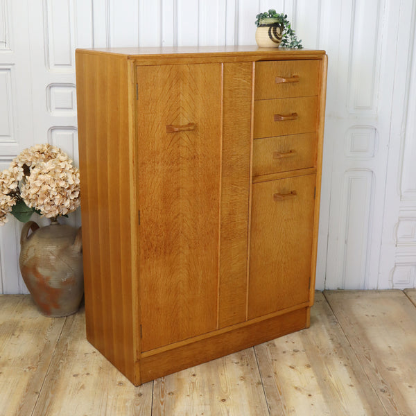 vintage_g_plan_oak_brandon_compact_wardrobe_tallboy