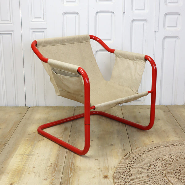vintage_ikea_tomas_jelinek_1970s_1980s_tubular_red_cantilver_chair