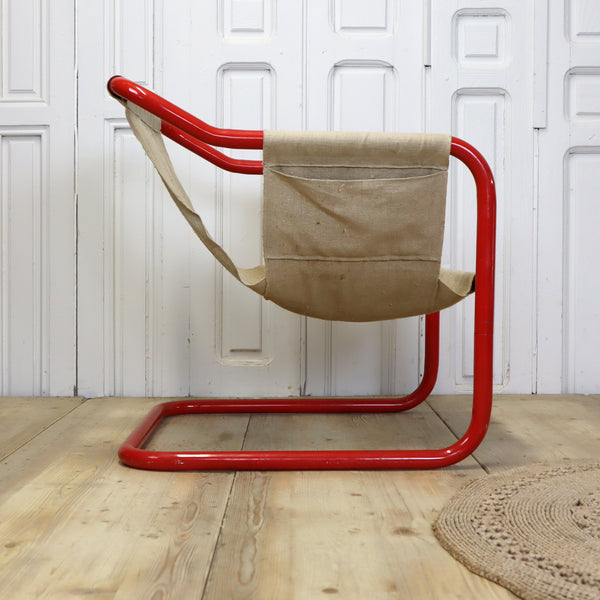 vintage_ikea_tomas_jelinek_1970s_1980s_tubular_red_cantilver_chair