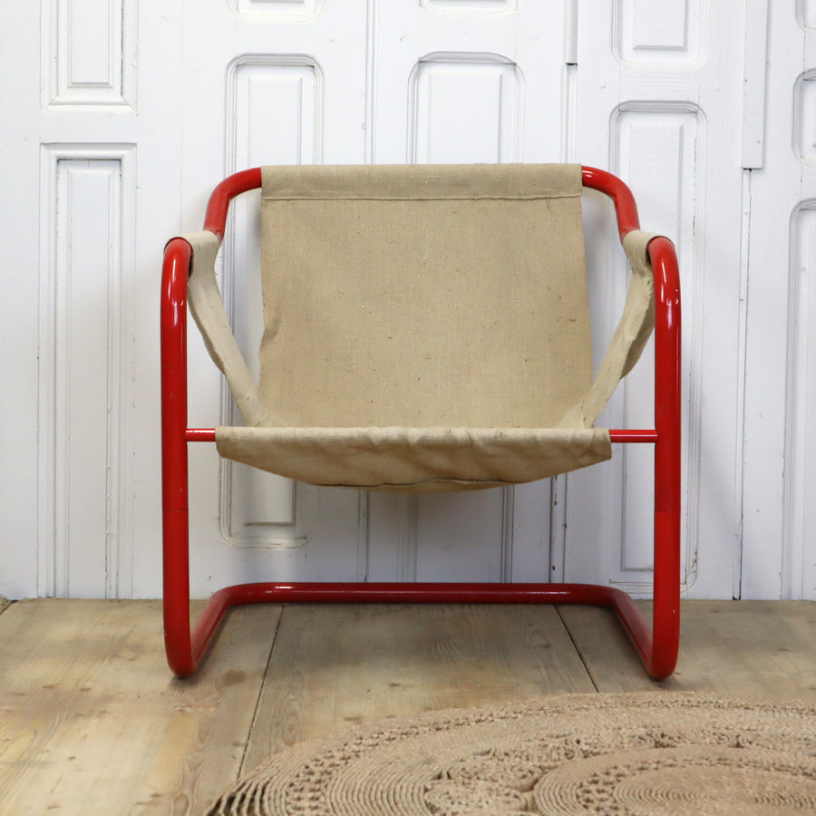 vintage_ikea_tomas_jelinek_1970s_1980s_tubular_red_cantilver_chair