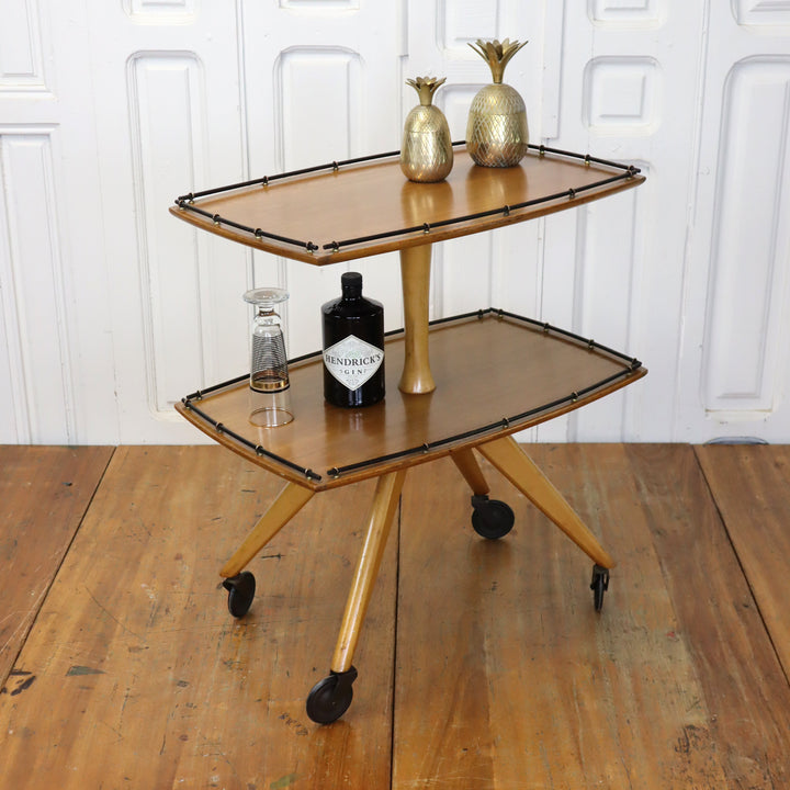 Mid Century Drinks Trolley Cart 1810k