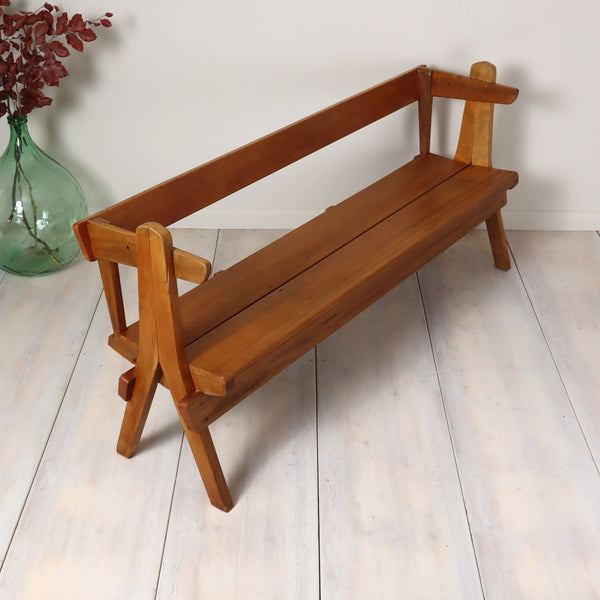 vintage_mid_century_church_pew_bench_seating
