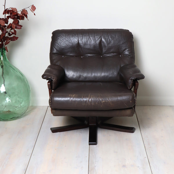 vintage_mid_century_danish_brown_leather_armchair
