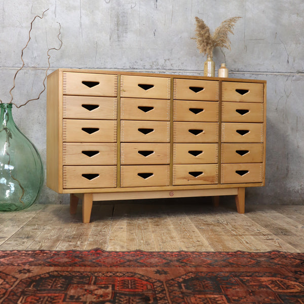 Mid Century Esavian James Leonard School Drawers - 1305e