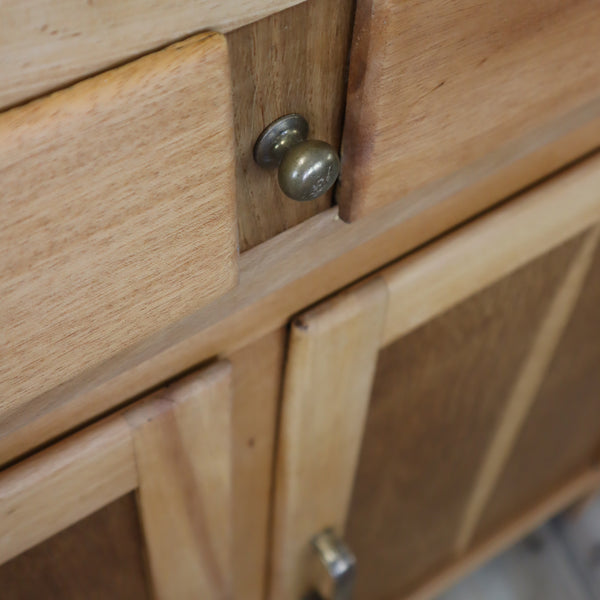 Vintage Oak Freestanding Kitchen Larder Cabinet 0404k