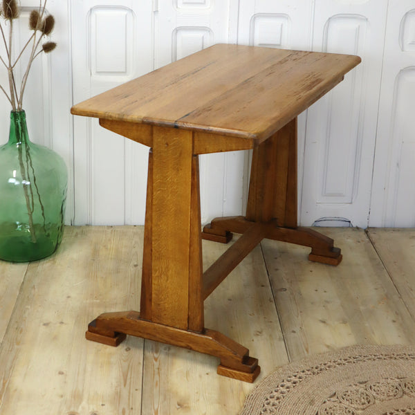 vintage_oak_art_deco_rustic_desk_side_table