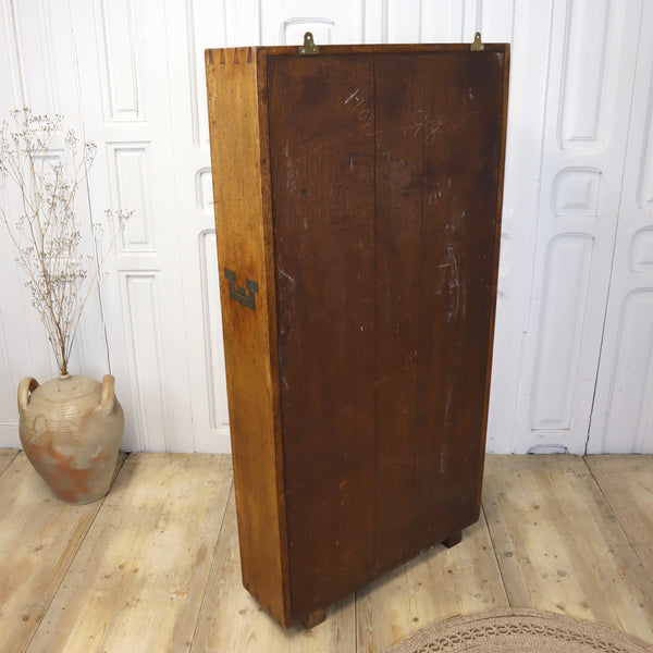 vintage_oak_arts_&_crafts_bookcase_shelves_travelling