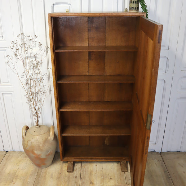 vintage_oak_arts_&_crafts_bookcase_shelves_travelling