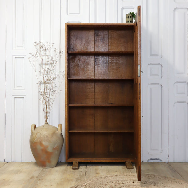 vintage_oak_arts_&_crafts_bookcase_shelves_travelling
