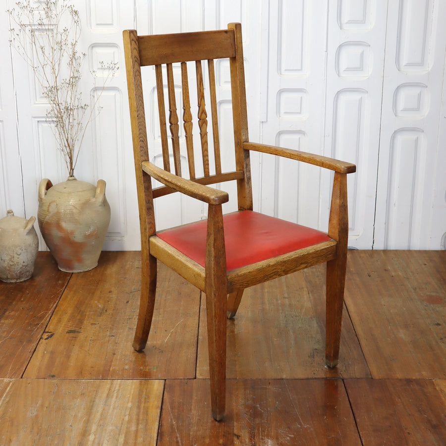 vintage_oak_arts_&_crafts_carver_chair