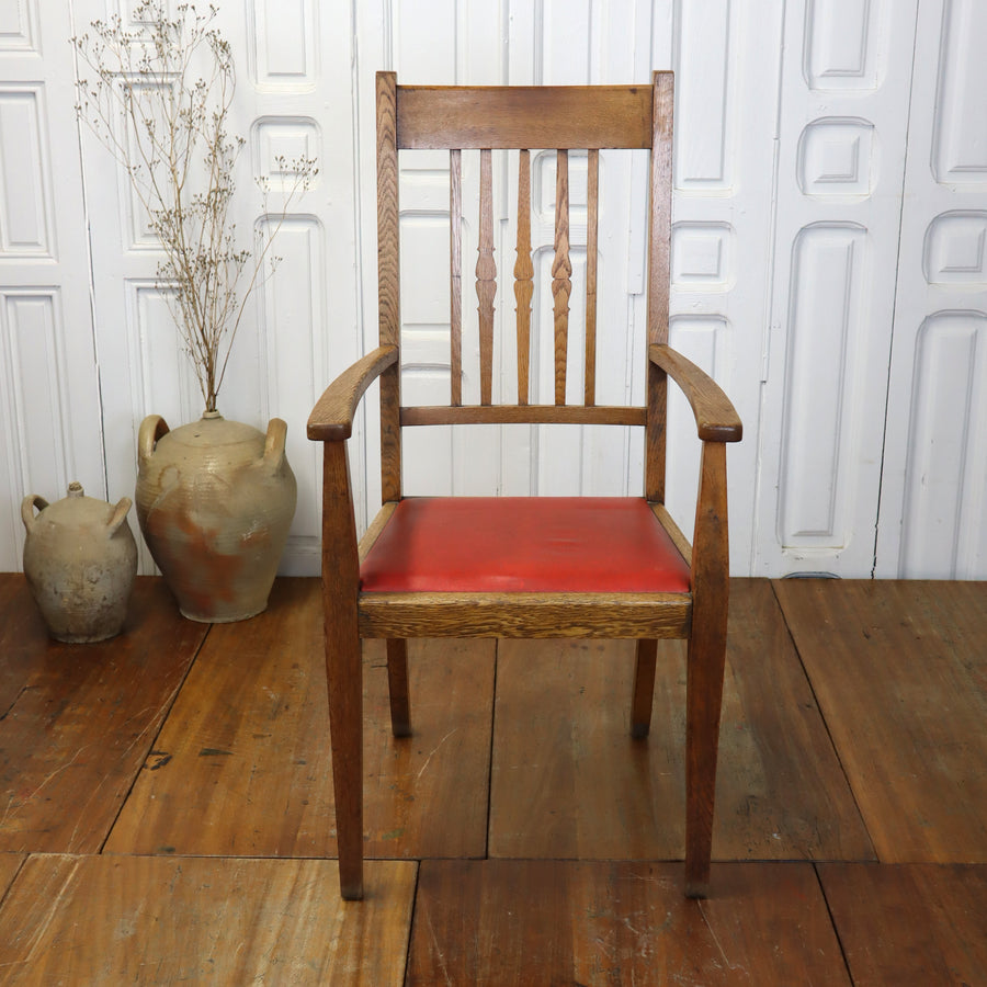 vintage_oak_arts_&_crafts_carver_chair