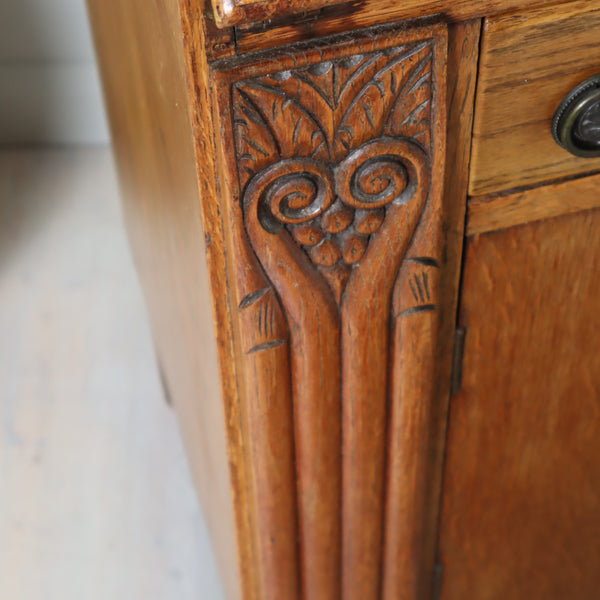vintage_oak_bureau_bookcase_art_deco