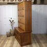 vintage_oak_haberdashery_barristers_bookcase_cabinet_kitchen_larder