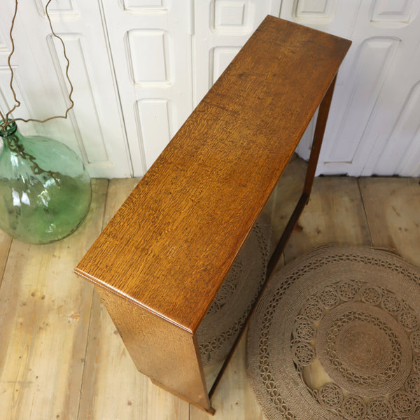 vintage_oak_heals_glazed_bookcase_display_cabinet