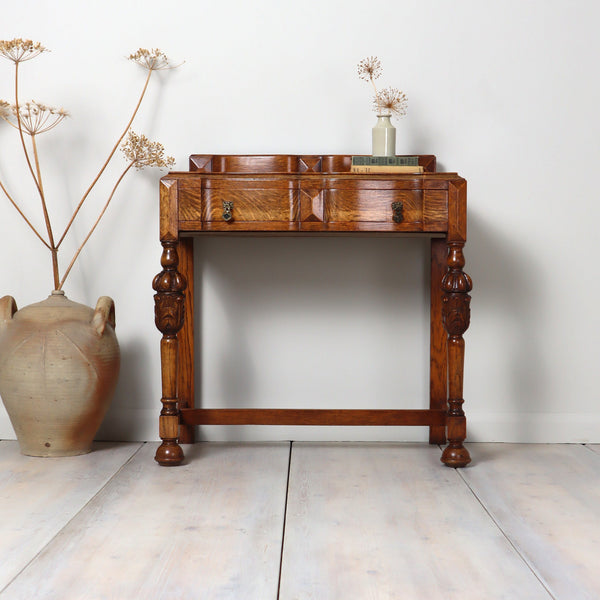 vintage_oak_rustic_oak_console_table_desk