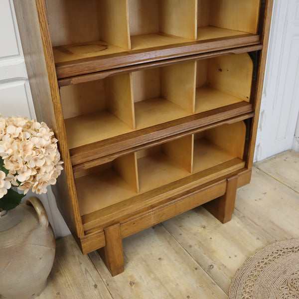 vintage_oak_staverton_glazed_bookcase_haberdashery_cabinet_kitchen_drinks