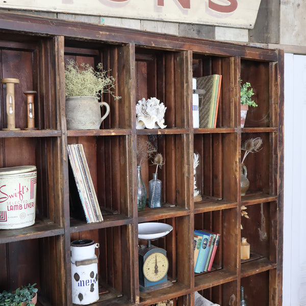vintage_pine_pigeon_holes_display_florists_shop_vinyl_storage