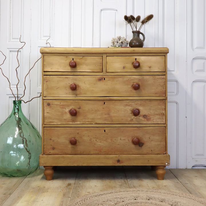 vintage_pine_rustic_chest_of_drawers_country_home