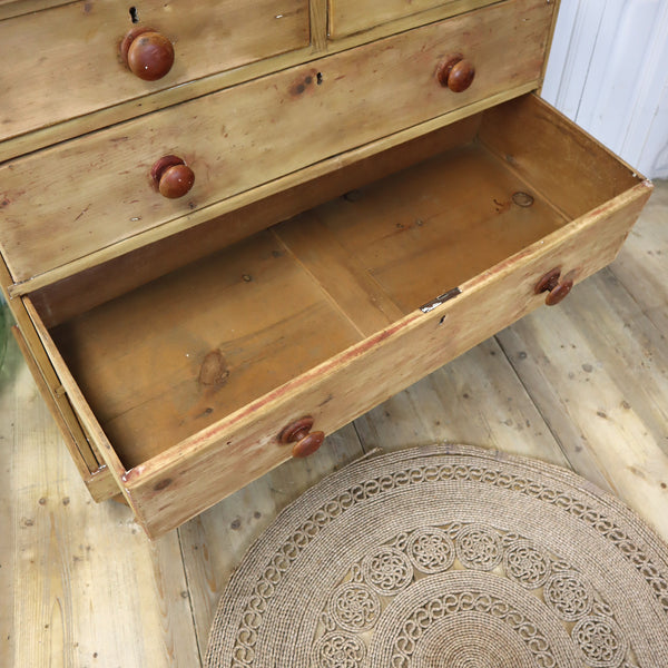 vintage_pine_rustic_chest_of_drawers_country_home