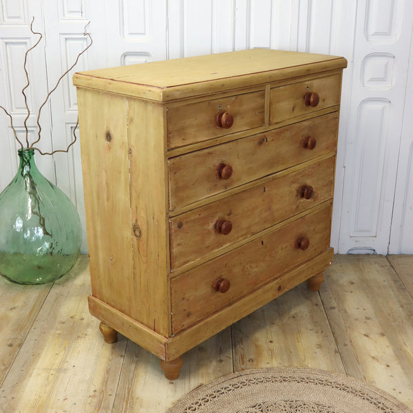 vintage_pine_rustic_chest_of_drawers_country_home