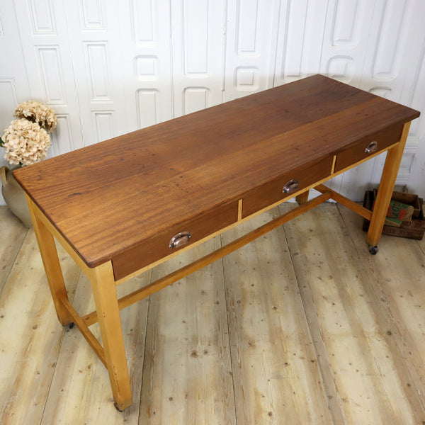 vintage_reclaimed_mid_century_iroko_school_lab_table_bench_kitchen_breakfast