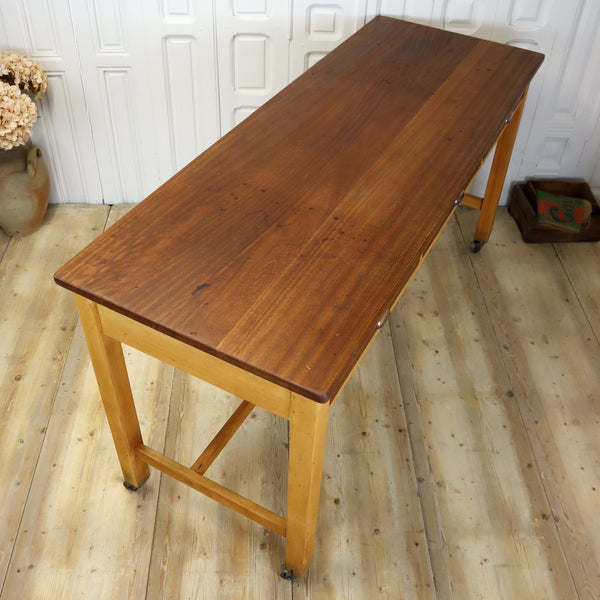 vintage_reclaimed_mid_century_iroko_school_lab_table_bench_kitchen_breakfast