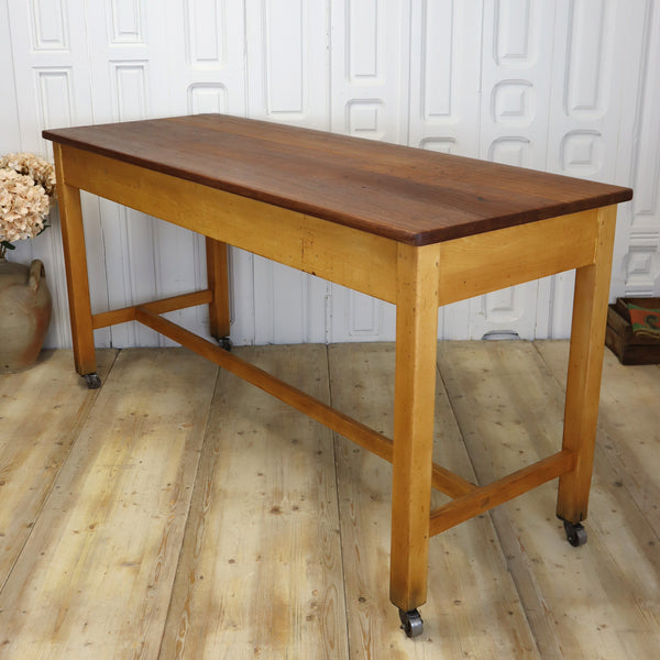 vintage_reclaimed_mid_century_iroko_school_lab_table_bench_kitchen_breakfast