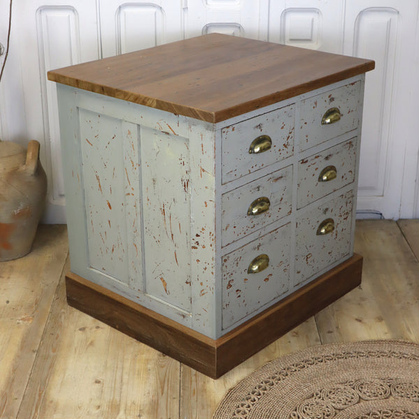 vintage_reclaimed_painted_iroko_kitchen_drawers_chest_workshop