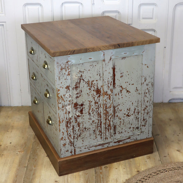 vintage_reclaimed_painted_iroko_kitchen_drawers_chest_workshop
