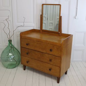 Mid Century Gordon Russell Oak Dressing Table Chest of Drawers 0312e