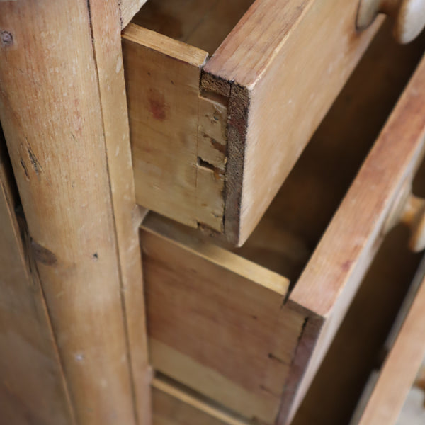 vintage_rustic_pine_chest_of_drawers_country_house