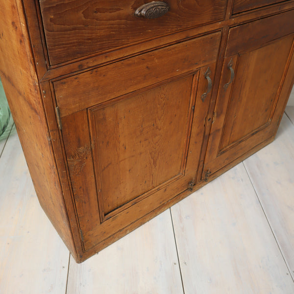 vintage_rustic_pine_cupboard_school_house_keepers_cupboard