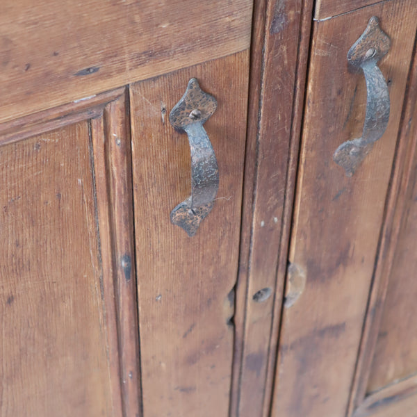 vintage_rustic_pine_cupboard_school_house_keepers_cupboard