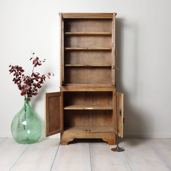 vintage_rustic_pine_housekeepers_cupboard_pantry