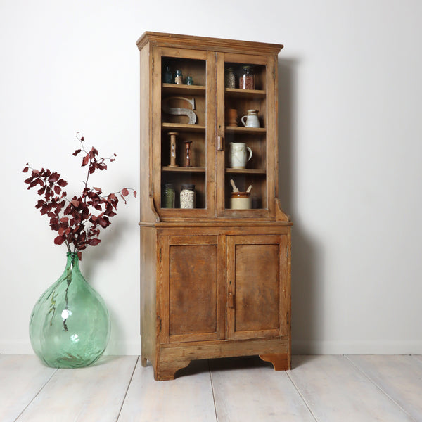 vintage_rustic_pine_housekeepers_cupboard_pantry