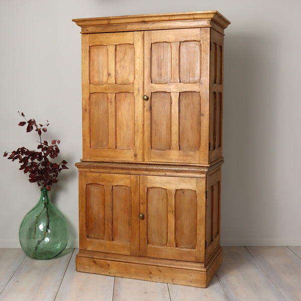 vintage_rustic_stripped_pine_larder_housekeepers_cupboard