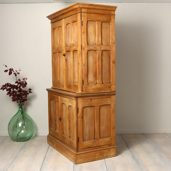 vintage_rustic_stripped_pine_larder_housekeepers_cupboard