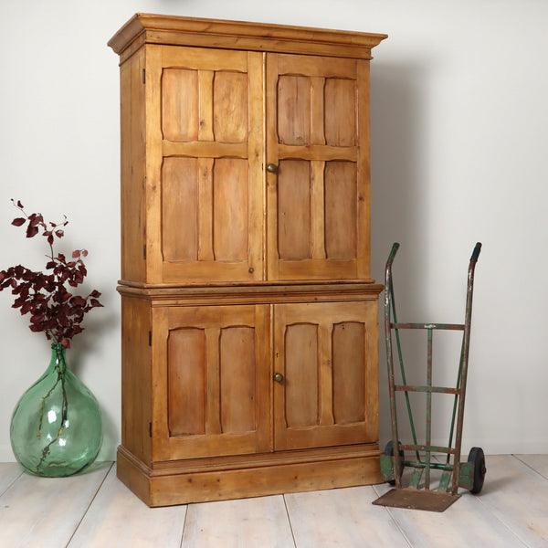 vintage_rustic_stripped_pine_larder_housekeepers_cupboard