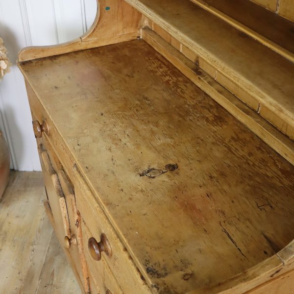 vintage_rustic_waxed_pine_dresser