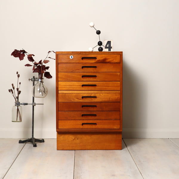 vintage_school_drawers_iroko_plan_chest_map_drawers