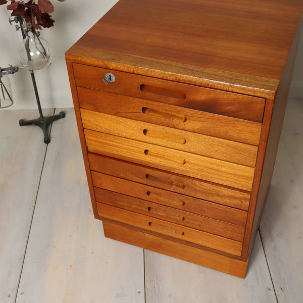 vintage_school_drawers_iroko_plan_chest_map_drawers
